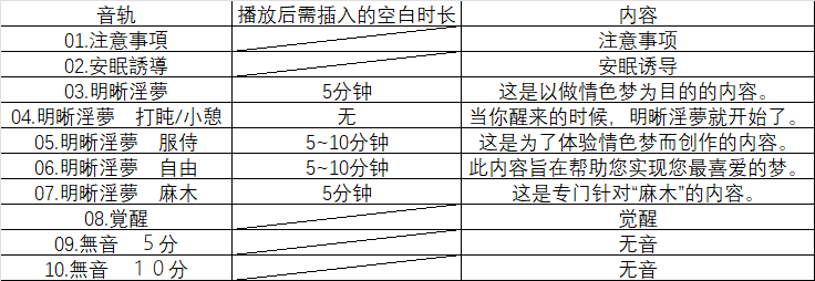 音轨说明-机翻